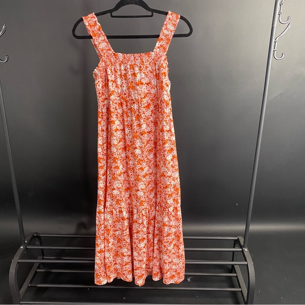 Sleeveless Floral Midi Dress- Isabel Maternity by Ingrid & Isabel™ Orange Floral